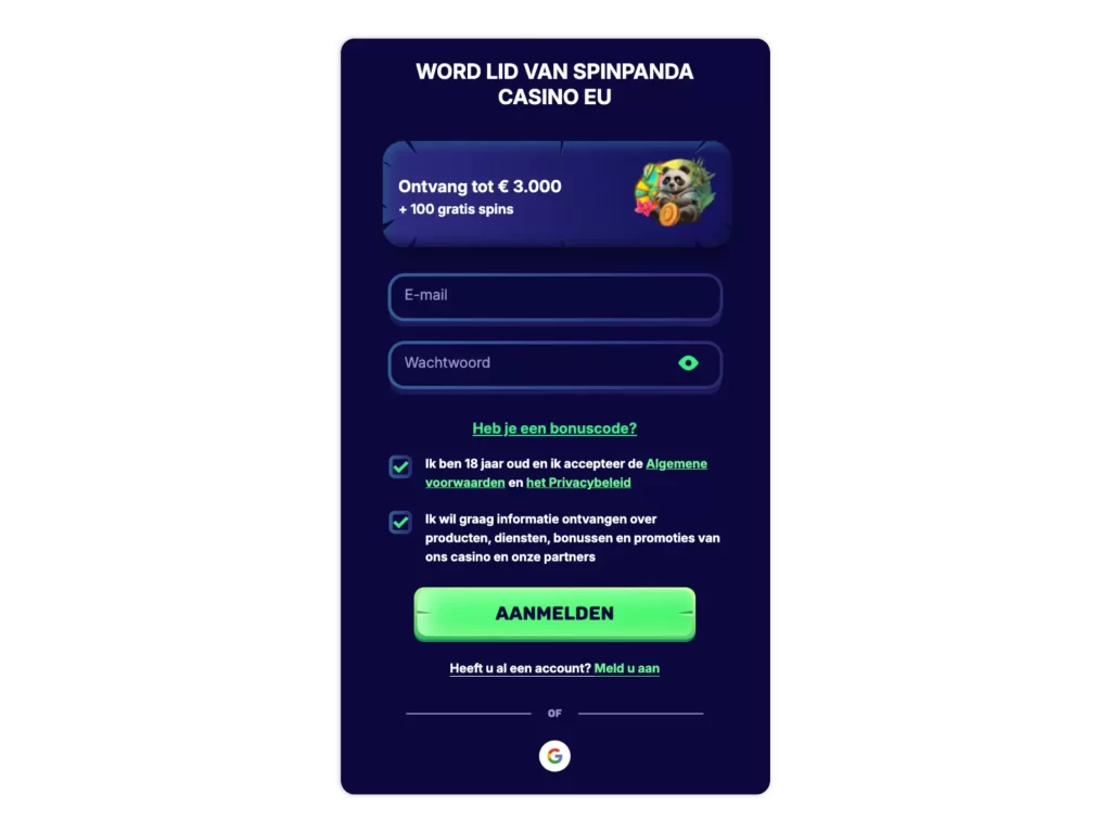 spin panda login